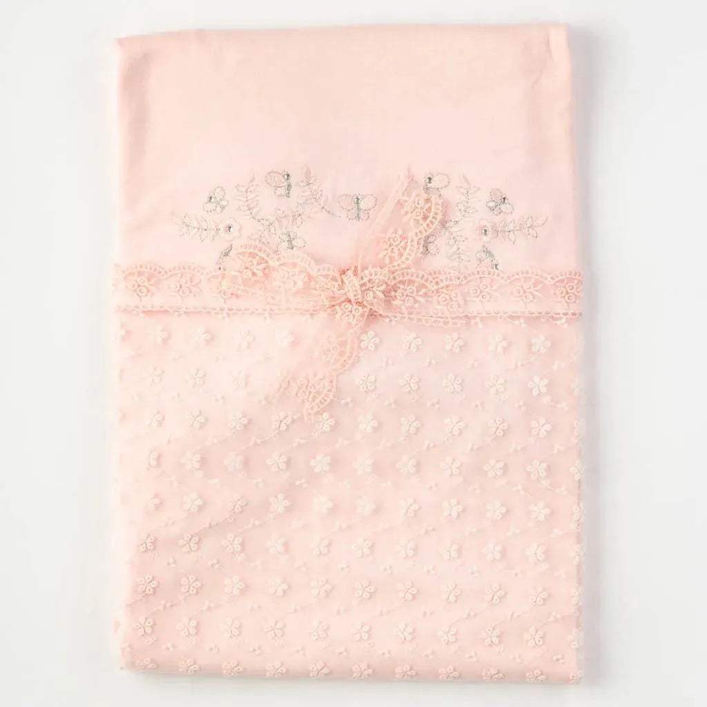 Couverture pour bébé Anna Babba 80×80 - Saumon