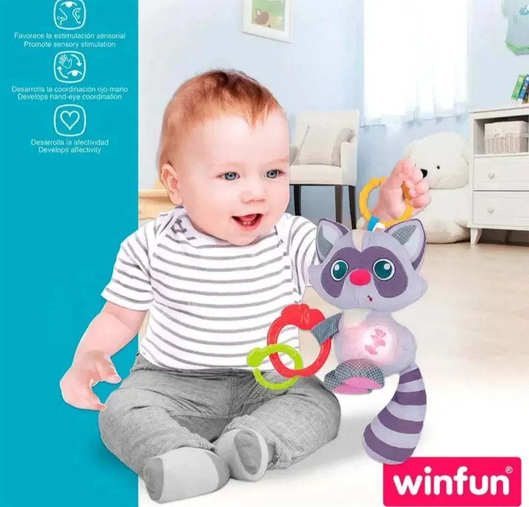 Doudou raton laveur – Winfun – Image 3