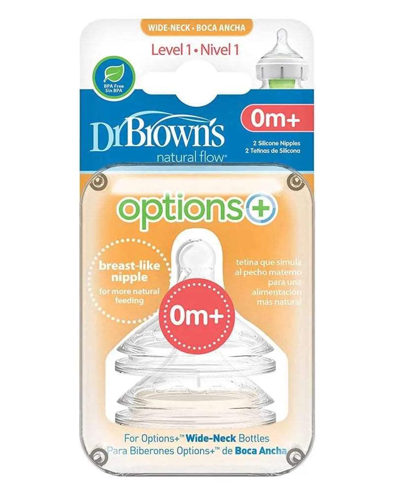 Dr. Brown's Pack de 2 Tétines Cole large L1 0M+ – Image 2