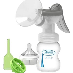 Dr. Brown's Tire-lait Manuel avec Protection en Silicone SoftShape™ et Biberon à Col Large 150ml