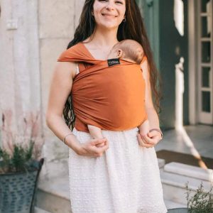 Echarpe de Portage Bébé Neko - Cinnamon