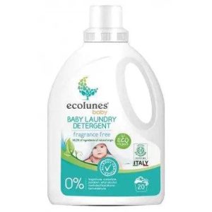 Ecolunes Lessive Bébé Écologique et Hypoallergénique – 20 Lavages (1 L)
