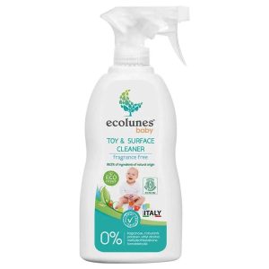 ECOLUNES SPRAY NETTOYANT JOUETS ET SURFACES POUR BÉBÉ ÉCOLOGIQUE ET HYPOALLERGÉNIQUE – 300 ML