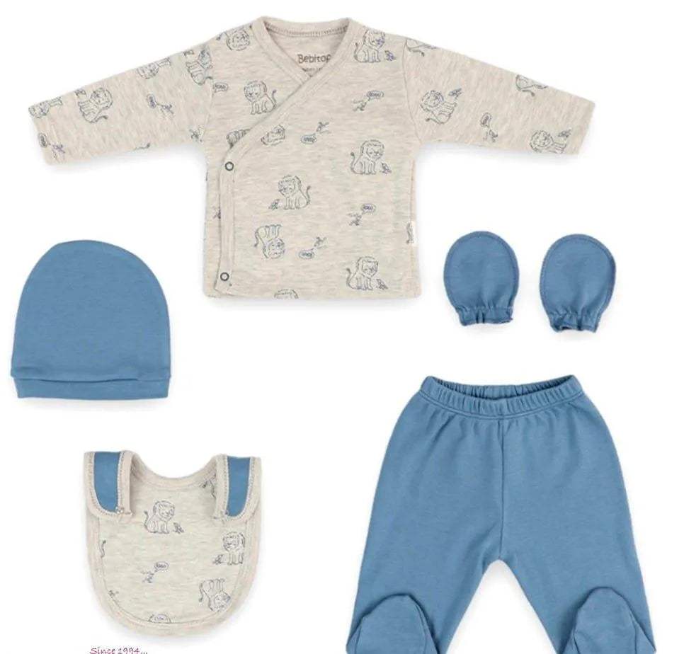 Ensemble 5 pcs coton 0-3 mois coton- bebitof