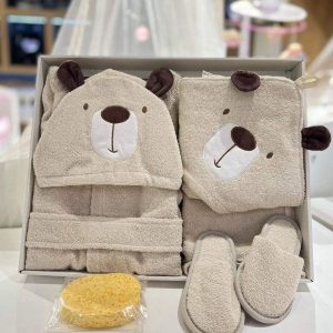 Ensemble sortie de bain pour bébé motif panda -Bebitofr