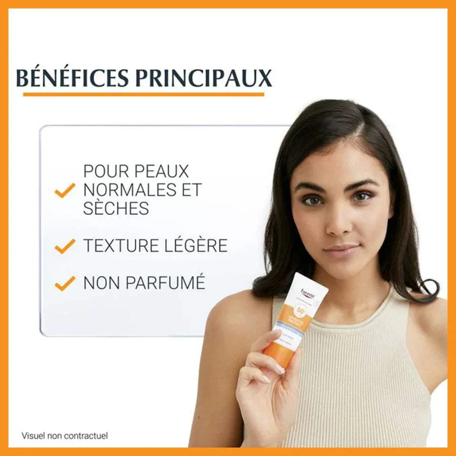 Eucerin Sun PROTECTION SPF50+ Sensitive Protect Crème Solaire 50ml – Image 2