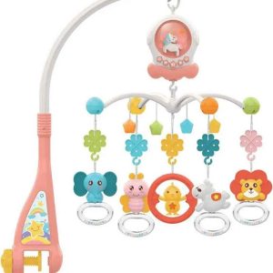 Huanger Mobile musical avec lumière et musique - Rose