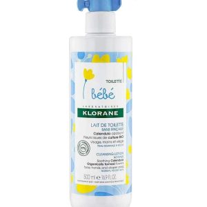 Klorane Bébé Lait de toilette sans rinçage au Calendula apaisant - 500ml