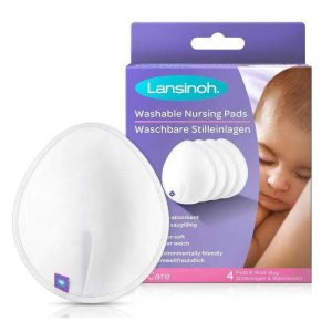 Lansinoh Coussinets d'allaitement lavables - 4 unités