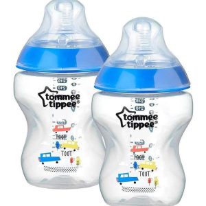 Lot de 2 Biberons Tommee Tippee Closer to Nature 0m+ Voiture - 260ml