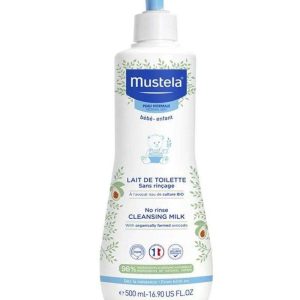 Mustela Lait de Toilette sans Rinçage à l'Avocat Bio - 500ml