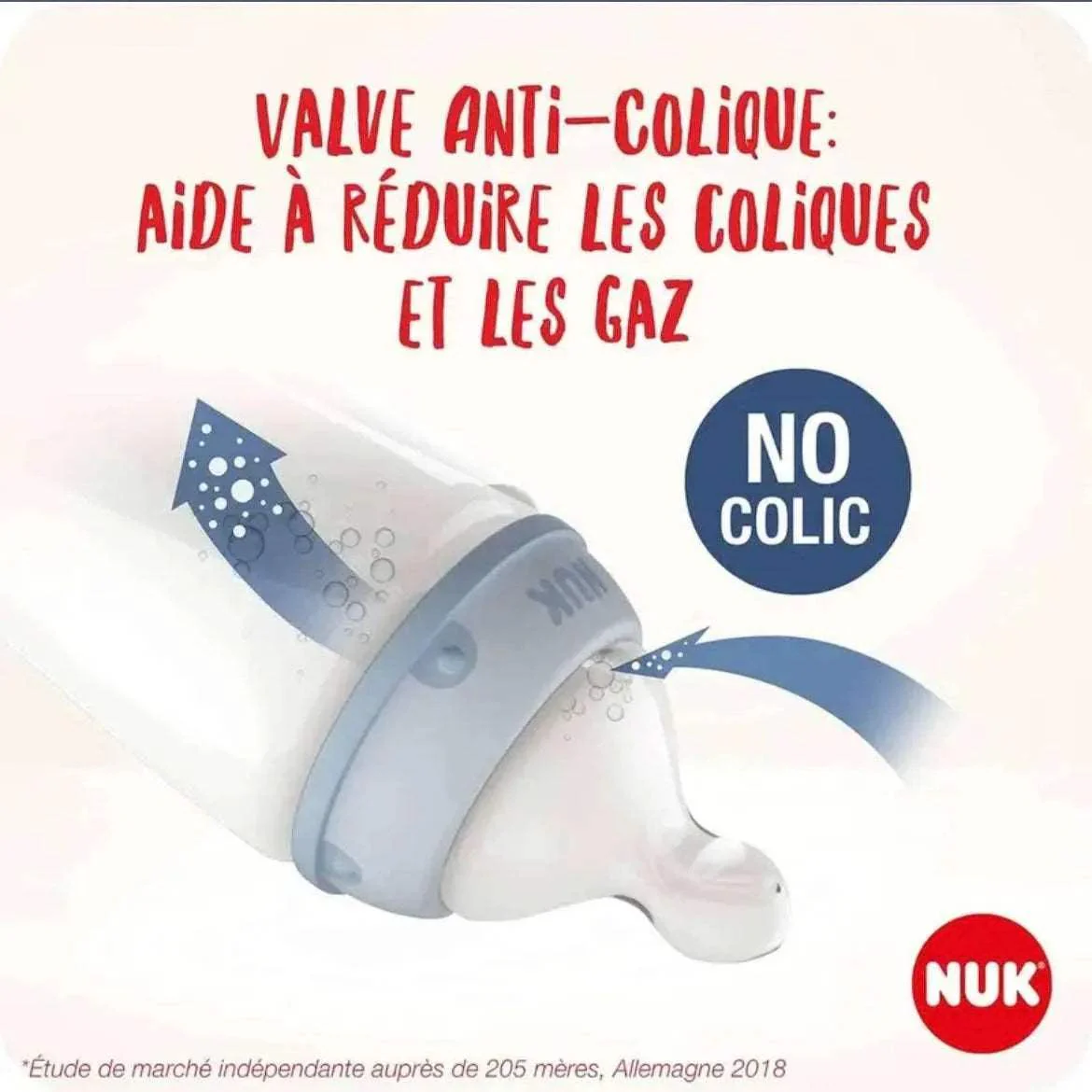 Nuk Biberon first choice+ Température control 150ml 0-6mois Cœur – Image 4