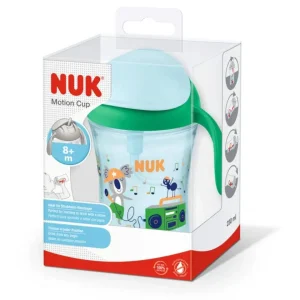 NUK Motion Cup 230ml avec paille souple vert