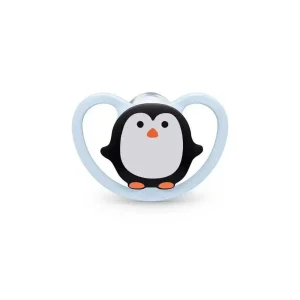 Nuk Sucette Space Silicone pingouin 0-6 Mois