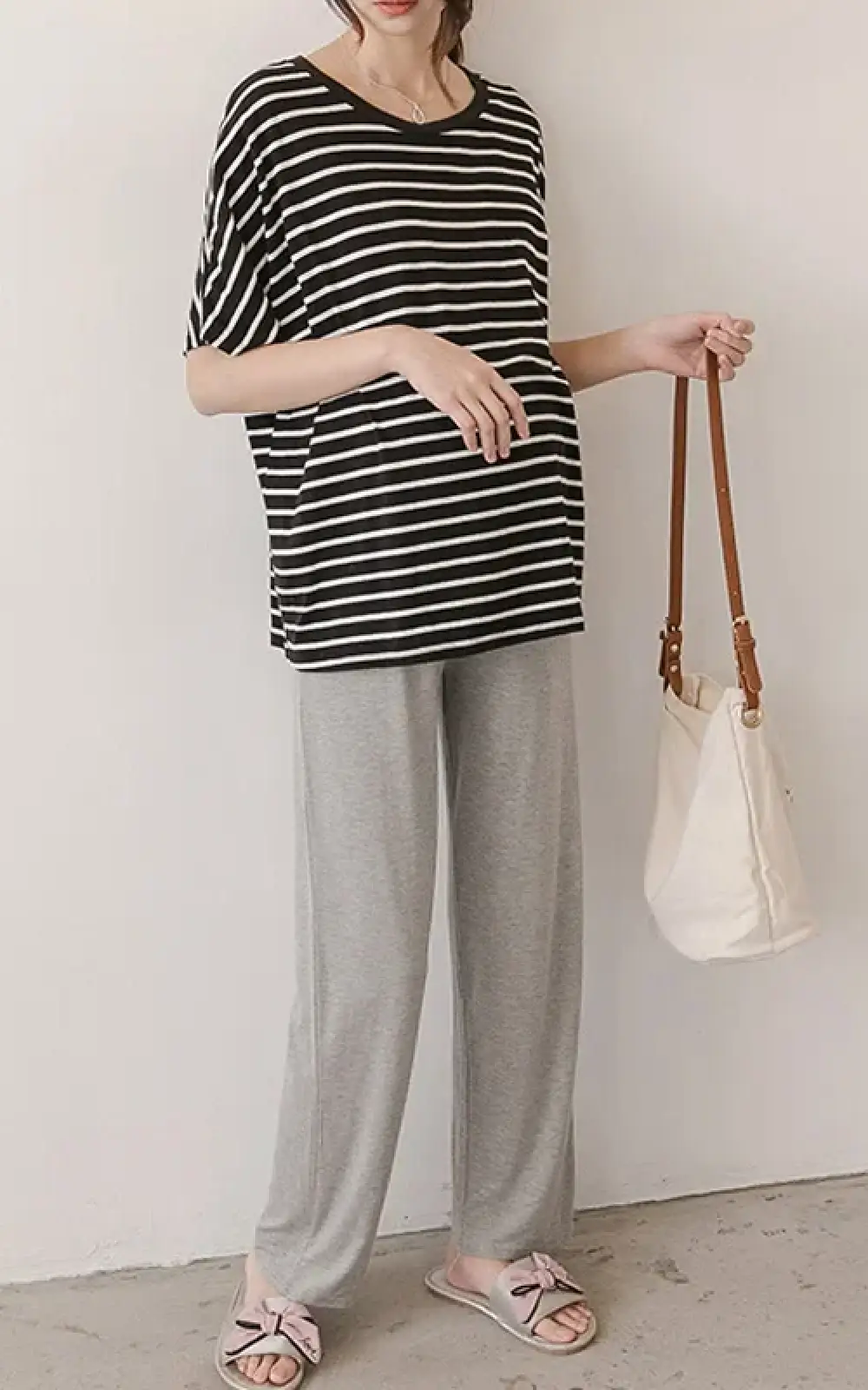 Pantalon Fluide Maternité Modal – Image 3