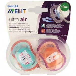 Philips Avent Ultra Air Sucette 18M+ Girafe X2