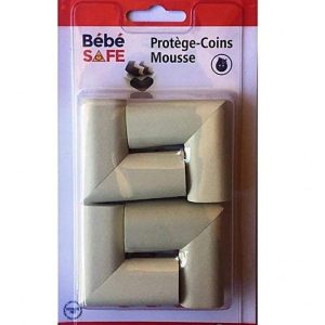 Protège Coins Mousse (4pcs) Bébé Safe - Blanc
