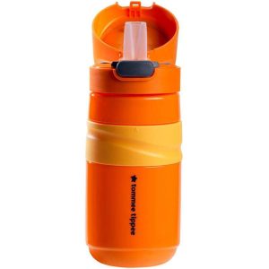 Tommee Tippee Gourde Anti-Fuite avec Paille 500ml - Orange