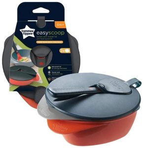 Tommee Tippee Lot de 2 Bols avec Couvercle et Cuillère 6M+