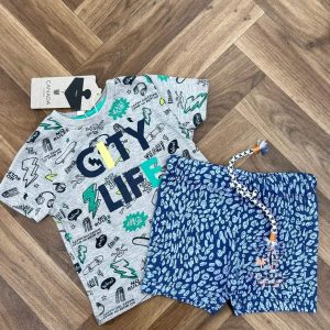 Yatsi Ensemble t-shirt et short garçon 100%cotton